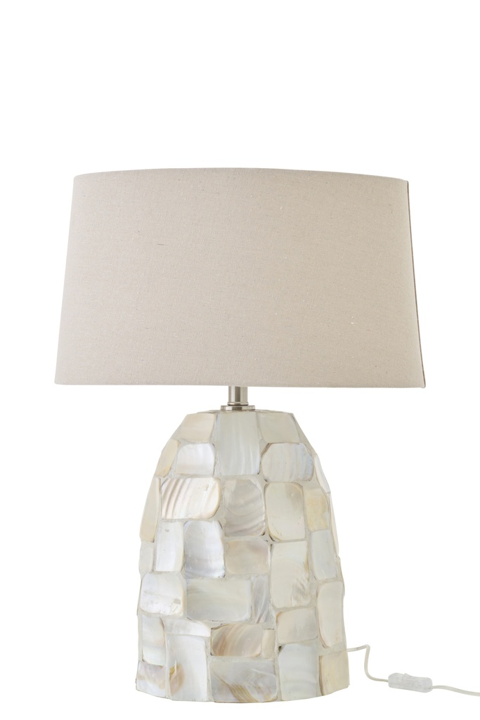 Table Lamp Pearl Effect Shell