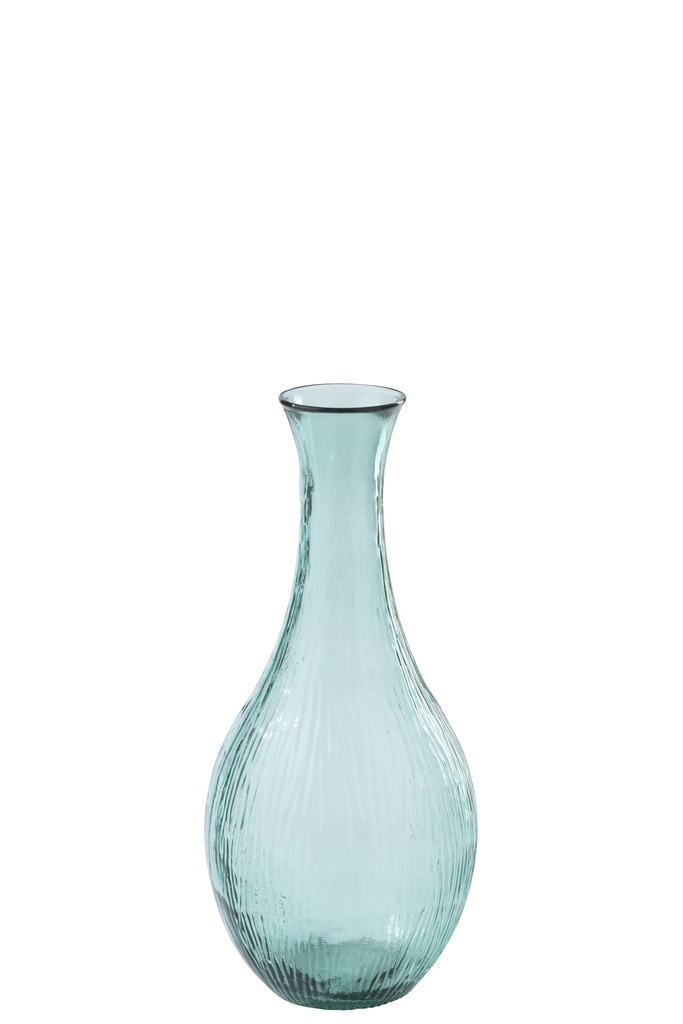 Floor Vase Glass Azure Blue