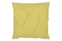 Cushion Leaves Cotton Lemon Green