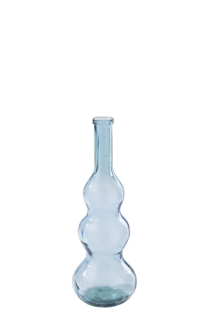 Floor Vase Glass Light Blue