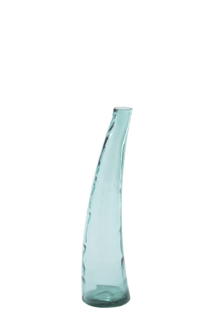 [62664] Floor Vase Glass Azure Blue