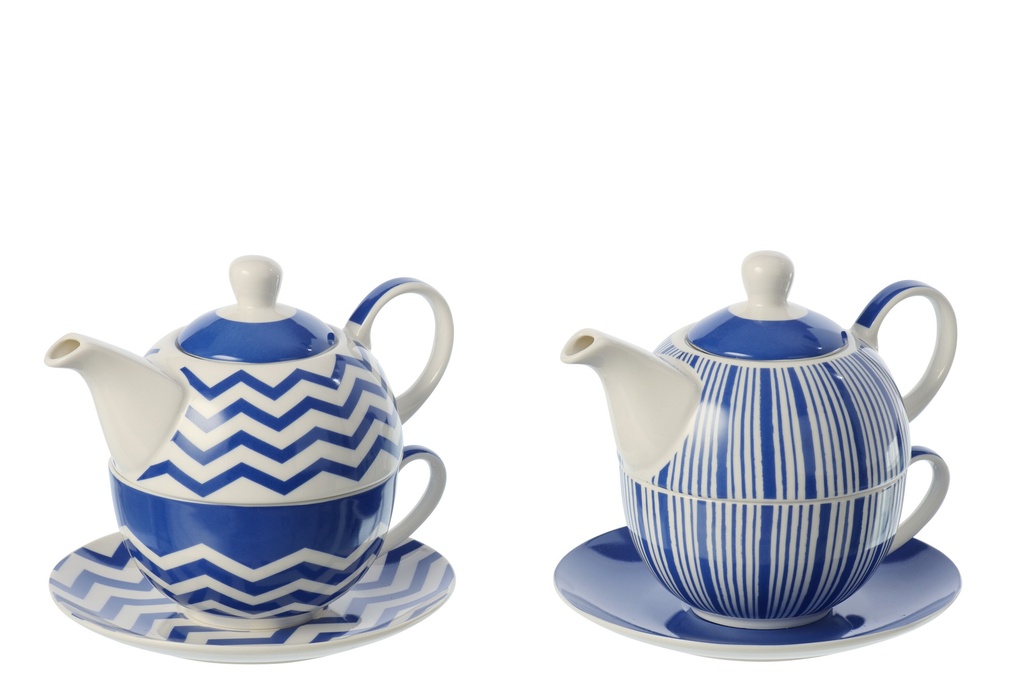 Teapot Porcelain Blue/White Assortment Of
