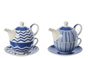 Teapot Porcelain Blue/White Assortment Of