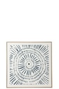 Painting Circle Pinewood White/Blue