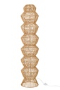 Floor Lamp Rope Metal Natural