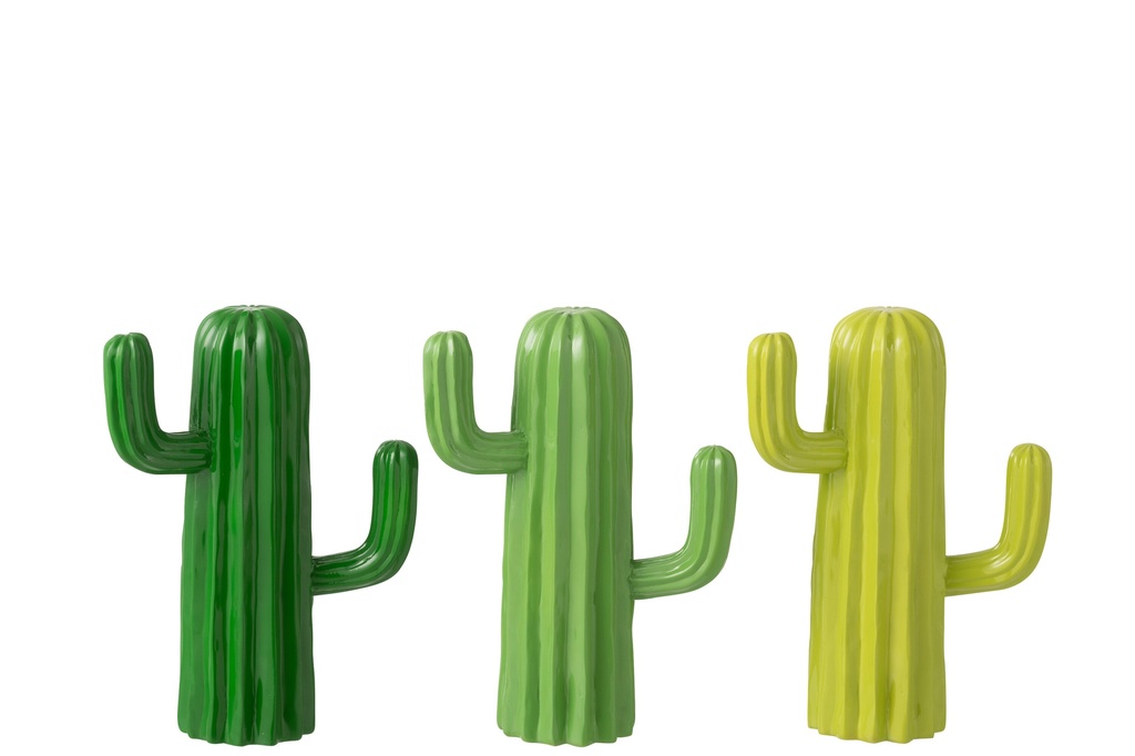 [60278] Cactus Decorative Polyresin Green Medium