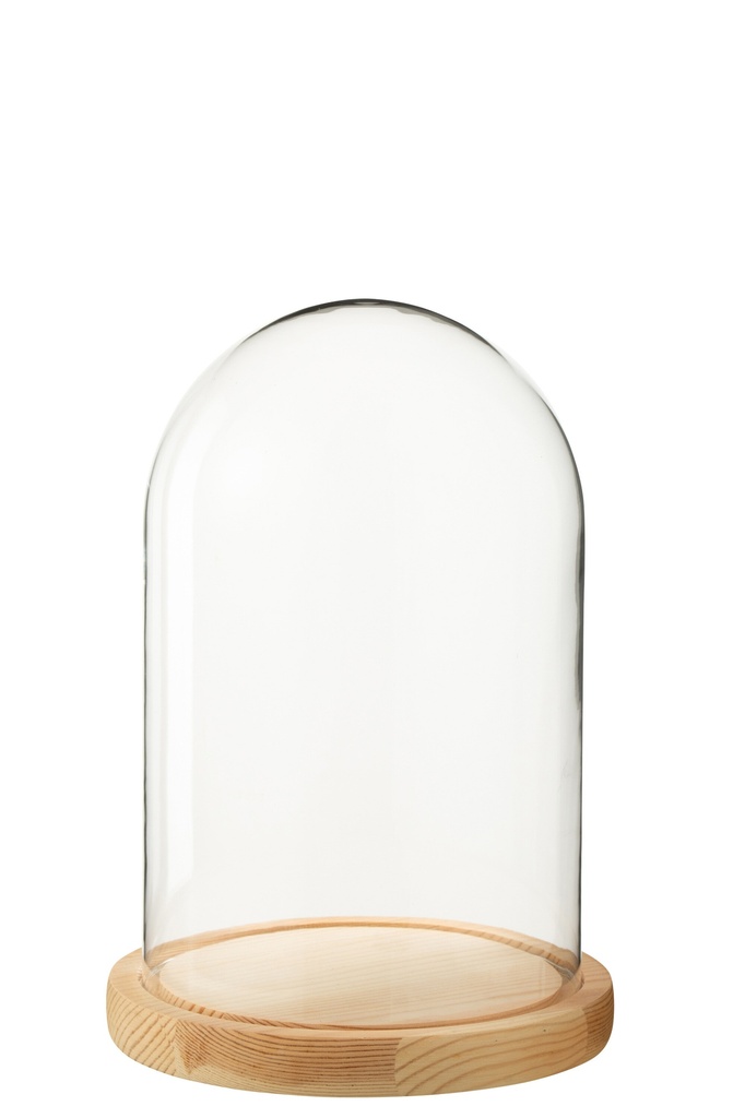 Decorative Bell Jar Glass Natural