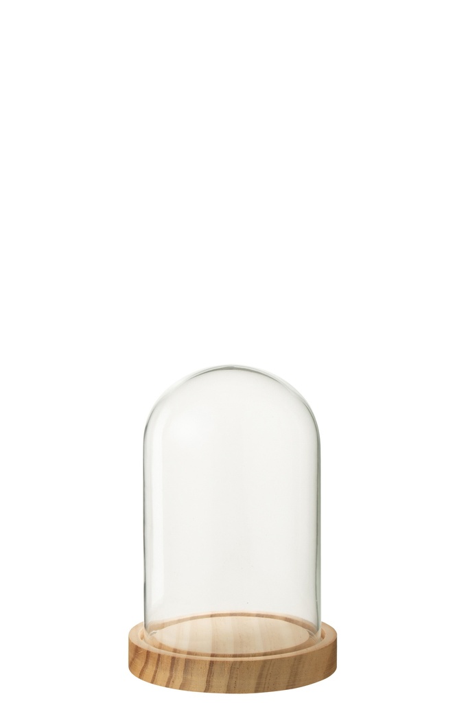 Decorative Bell Jar Glass Natural