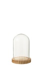Decorative Bell Jar Glass Natural