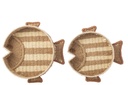 Set Of 2 Decorative Tray Fish