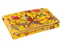 Bedcover Birds/Flowers Cotton Velvet Yellow