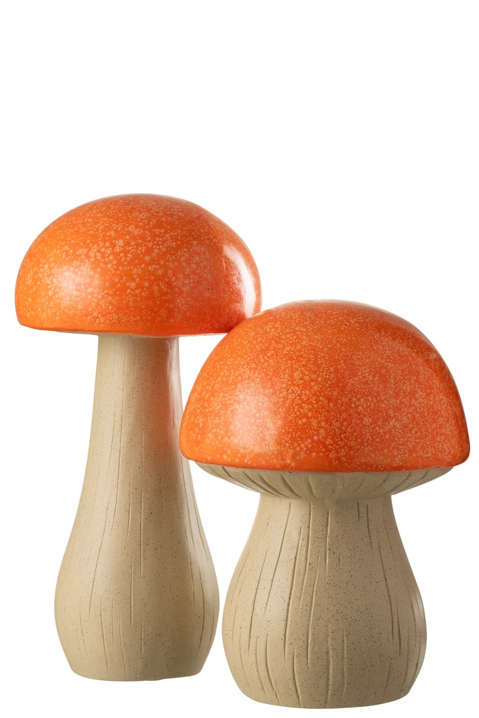 Set Of 2 Mushrooms Outdoor Mgo
