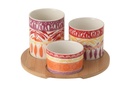 Appetizer Set Ceramic Purple/Red Small