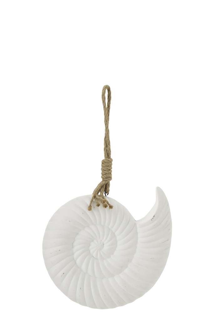 Hanger Shell MDF/Rope White