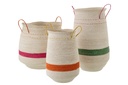 Set Of 3 Basket With Handle