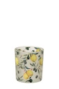 Tealight Holder Lemons Glass Yellow/Transparent