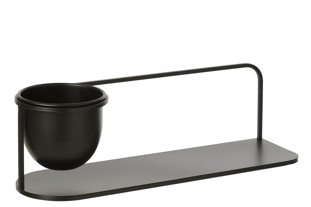 Wall Rack + Flowerpot Iron