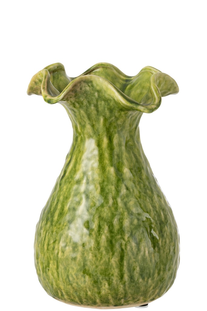 Vase Ronny Irregular Clay Green
