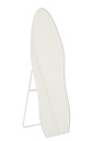 Standing Mirror Irregular Glass White