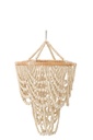 Lamp Shade Beads Wood Natural