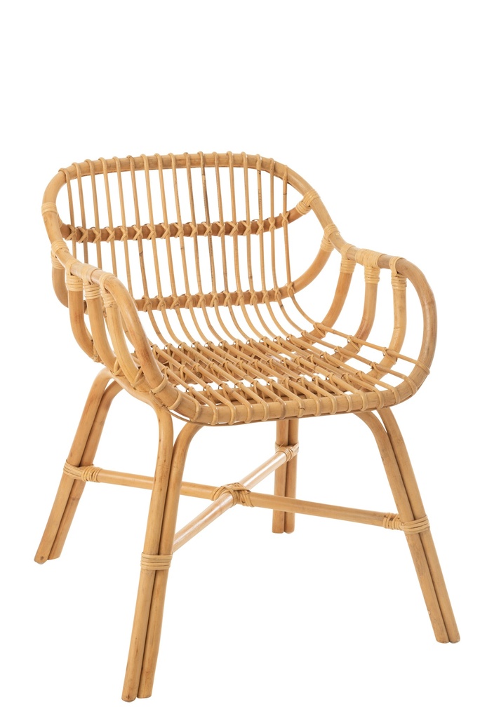[11252] CHAIR ANA RATTAN NATURAL