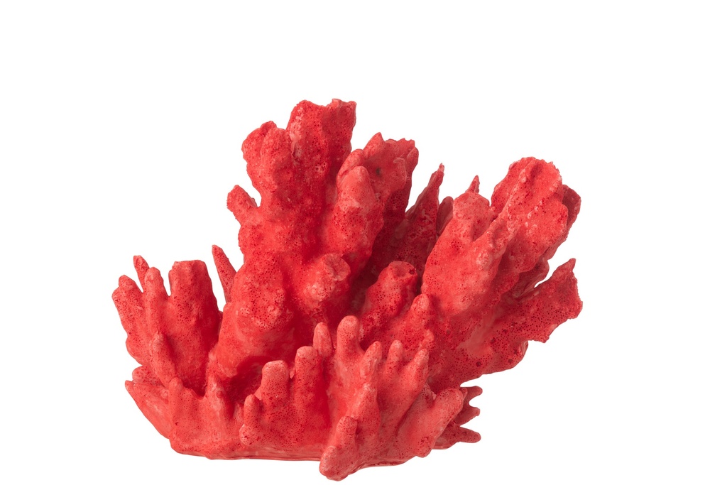 Coral Polyresin Red Large