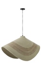 Ceiling Lamp Striped Seagrass Natural/Dark
