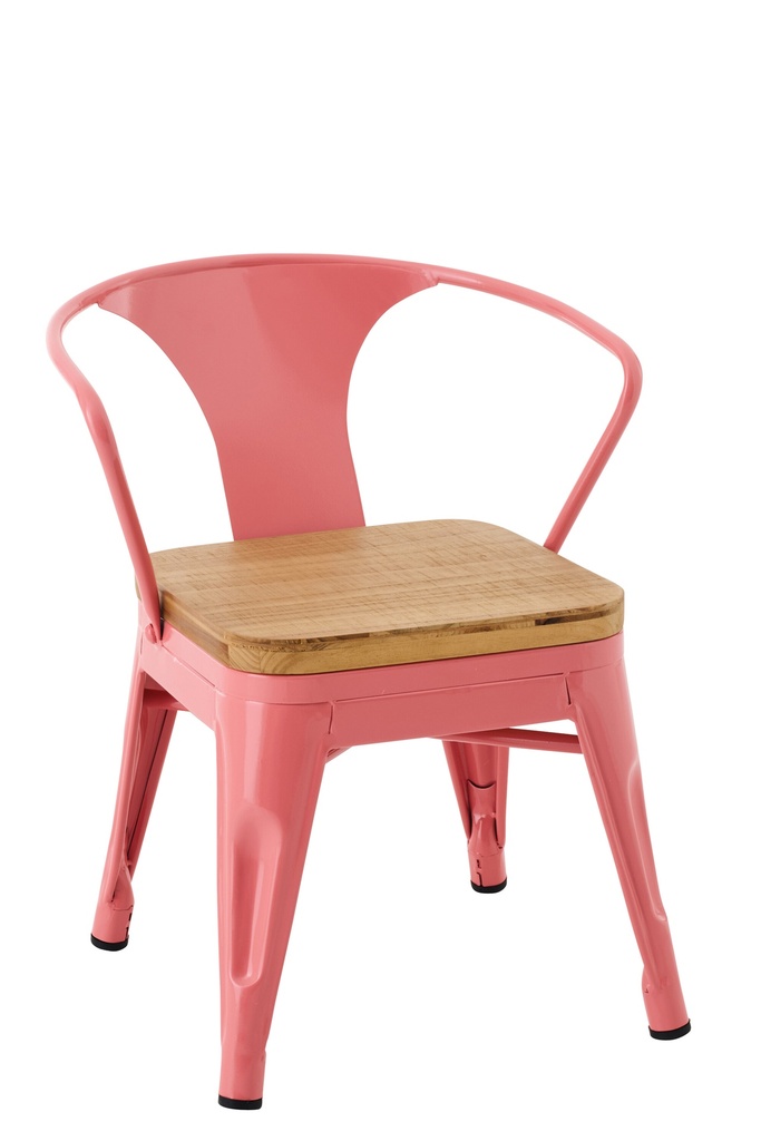 Kids Chair Evi Iron/Plywood Dark