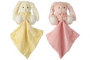 Rabbit Doudou Polyester Pink/Yellow Assortment