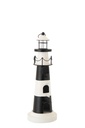 Birdhouse Lighthouse Iron Black/White