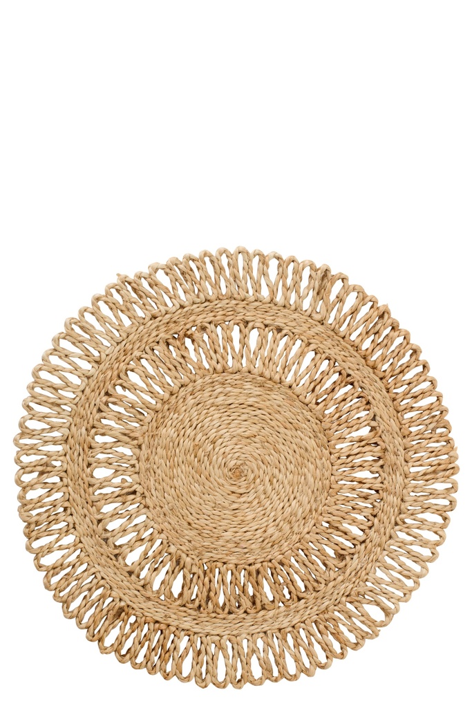 Placemat Round Jute Natural