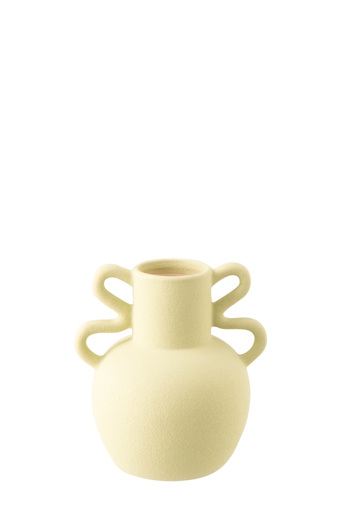 Vase 2 Handles Stoneware Mint