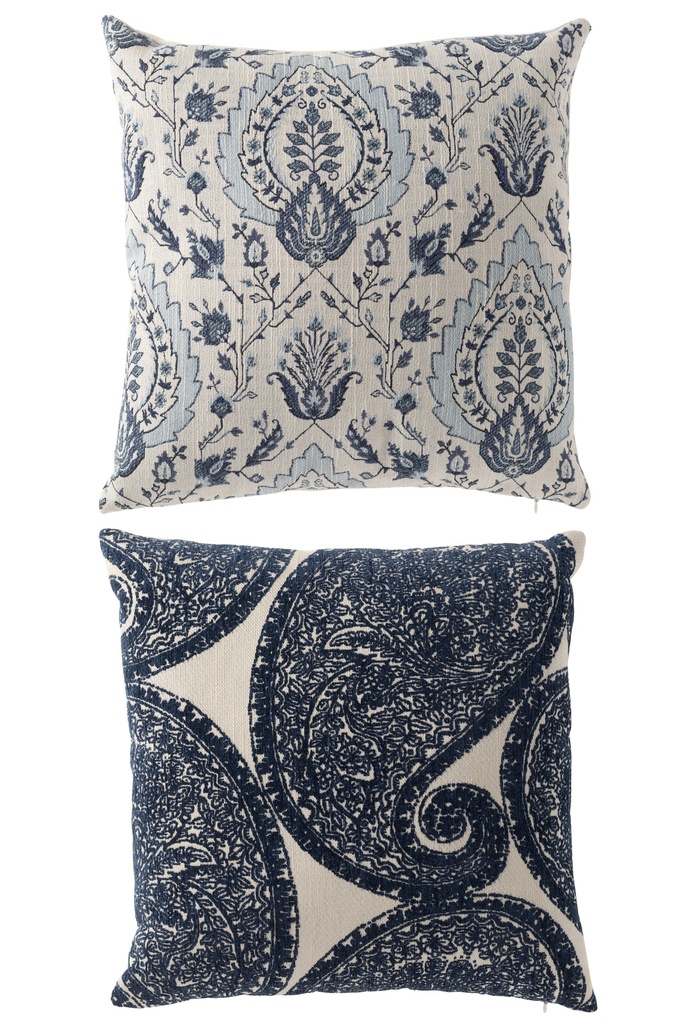Cushion Floral Pattern Square Polyester