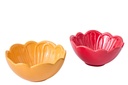 Bowl Flower Porcelain Multicolored Large