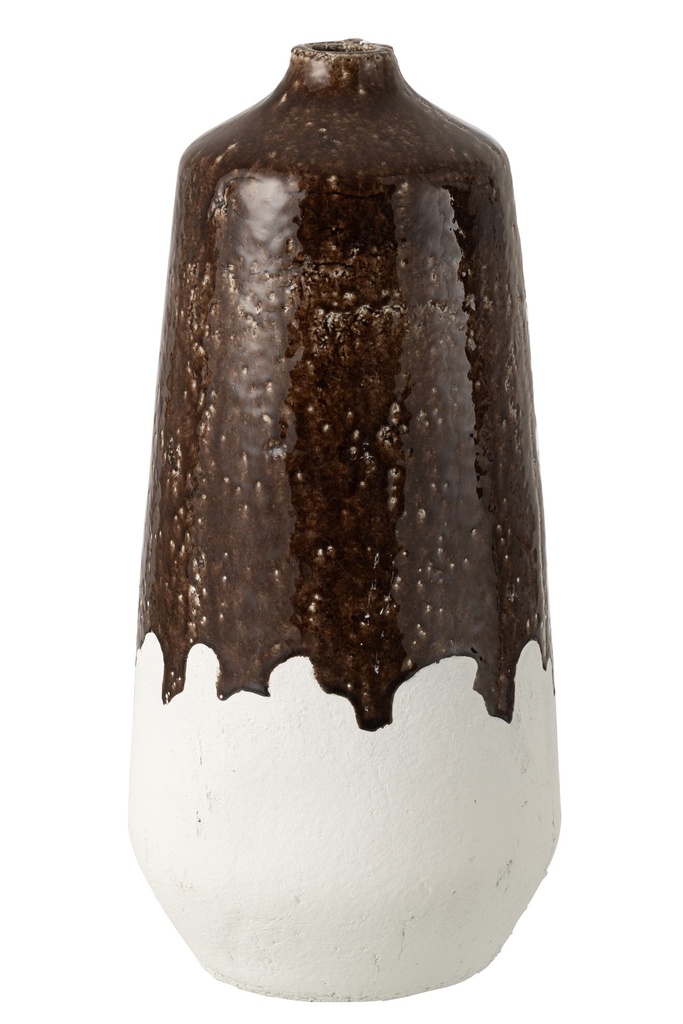 Vase 2 Parts Clay White/Dark