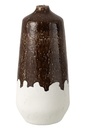 Vase 2 Parts Clay White/Dark