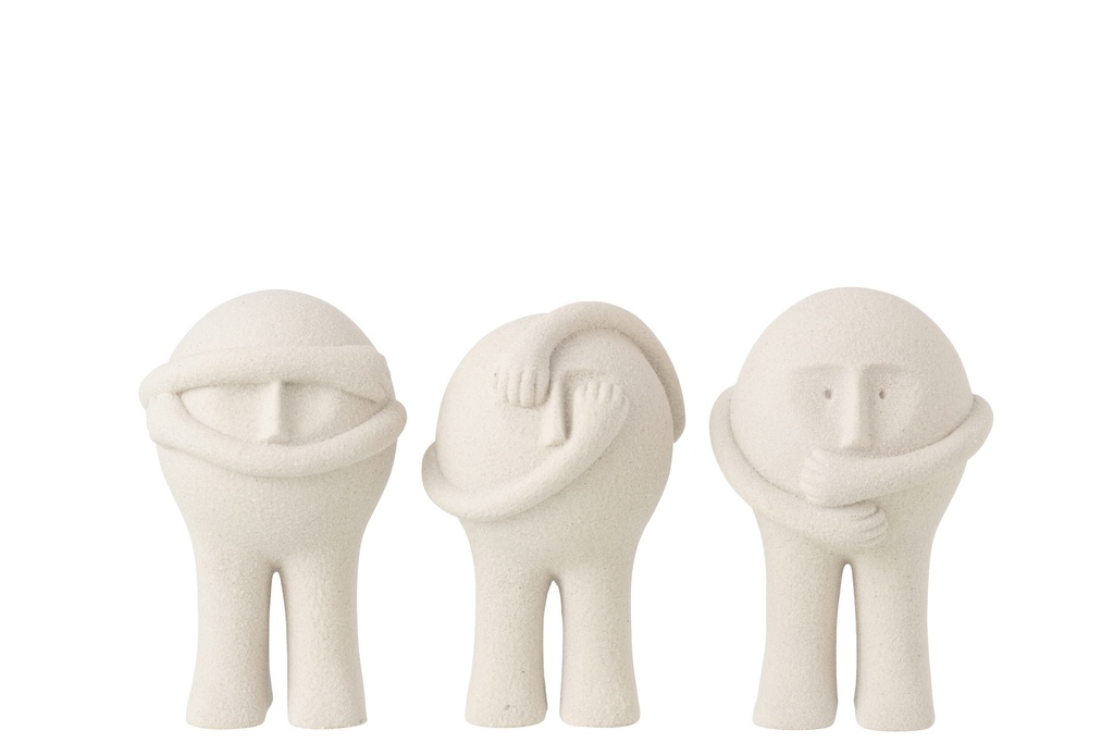 Figurine Bollie Resin Light Grey