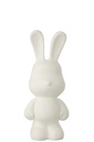 Rabbit Eddy Polyresin White Medium