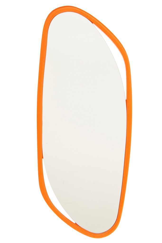Wall Mirror Irregular MDF/Paint Orange
