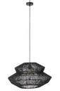 Ceiling Lamp Rope Metal Black