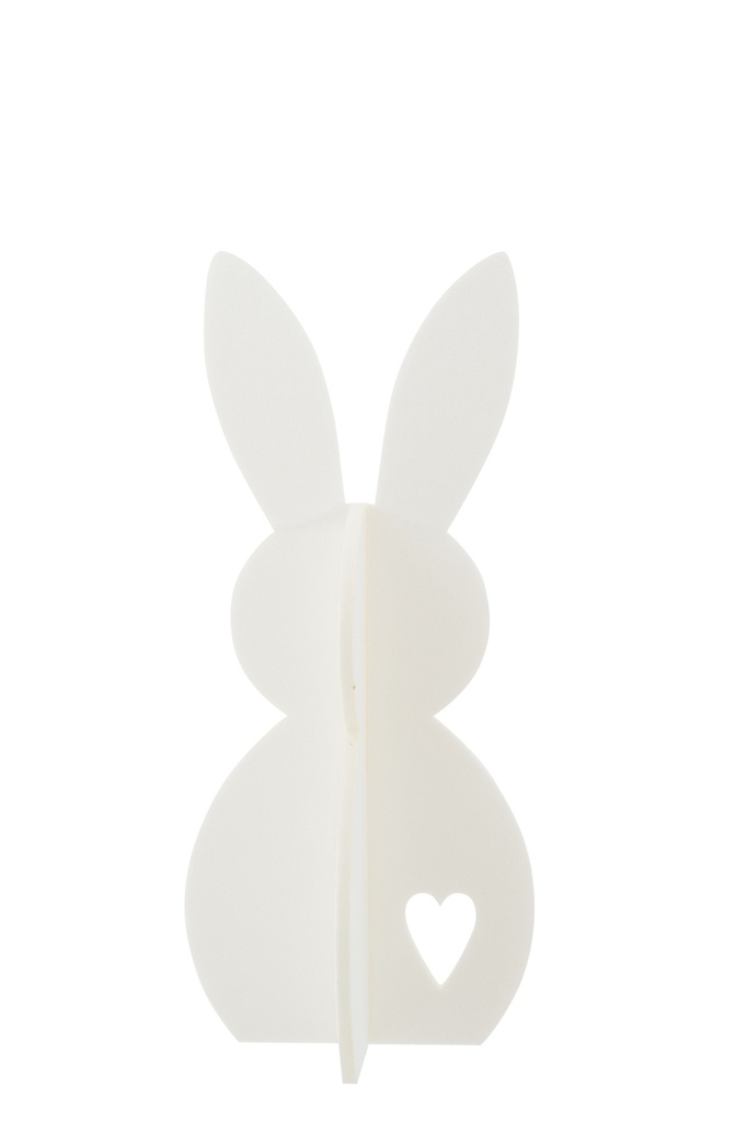 Rabbit Felt White Medium