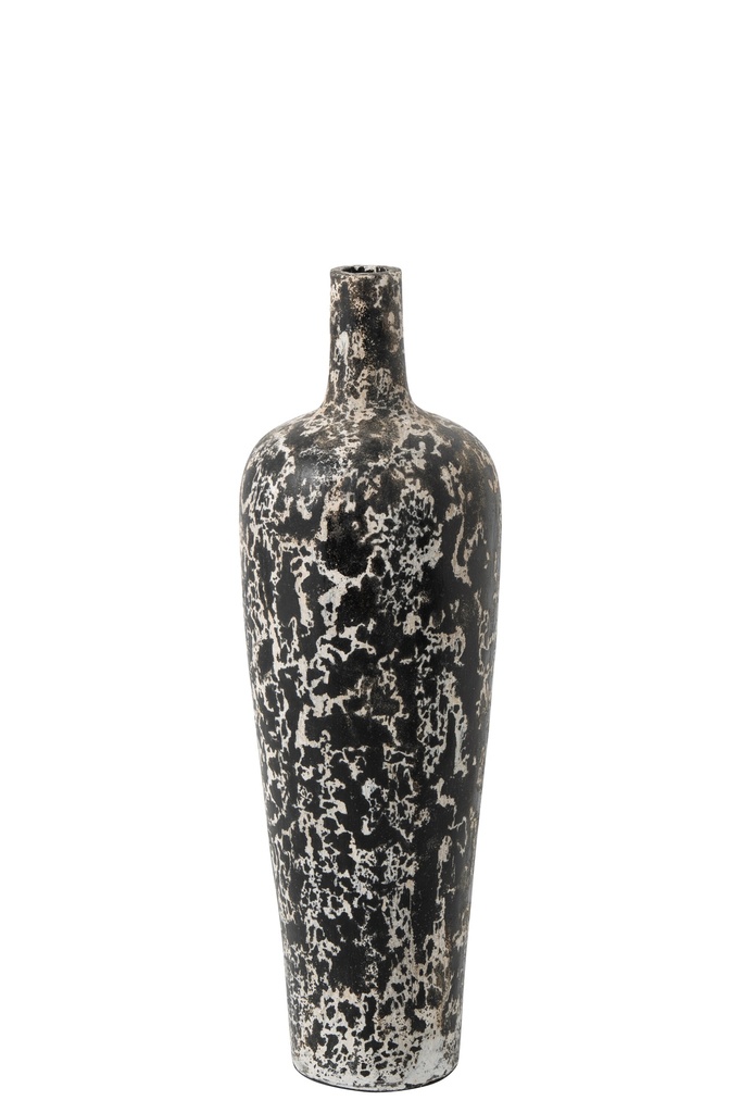 Vase Ruby Terracotta Black/White Small