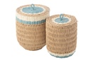 Set Of 2 Basket With Lid
