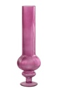 Vase Ada Ribbed Glass Fuchsia