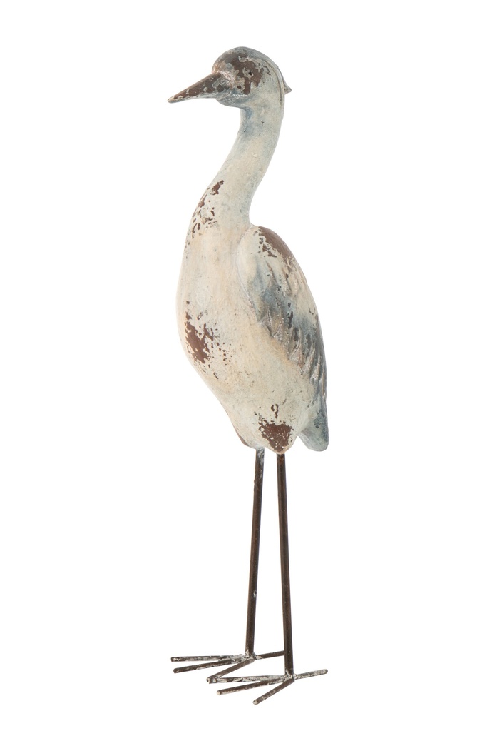 Bird Antique Outdoor Magnesium Blue/White