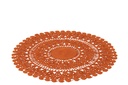 Rug Oriental Round Jute Dark