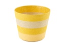 Flowerpot Striped Paper Yellow/Natural Extra