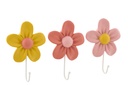 Coat Rack Flower Polyresin Multi