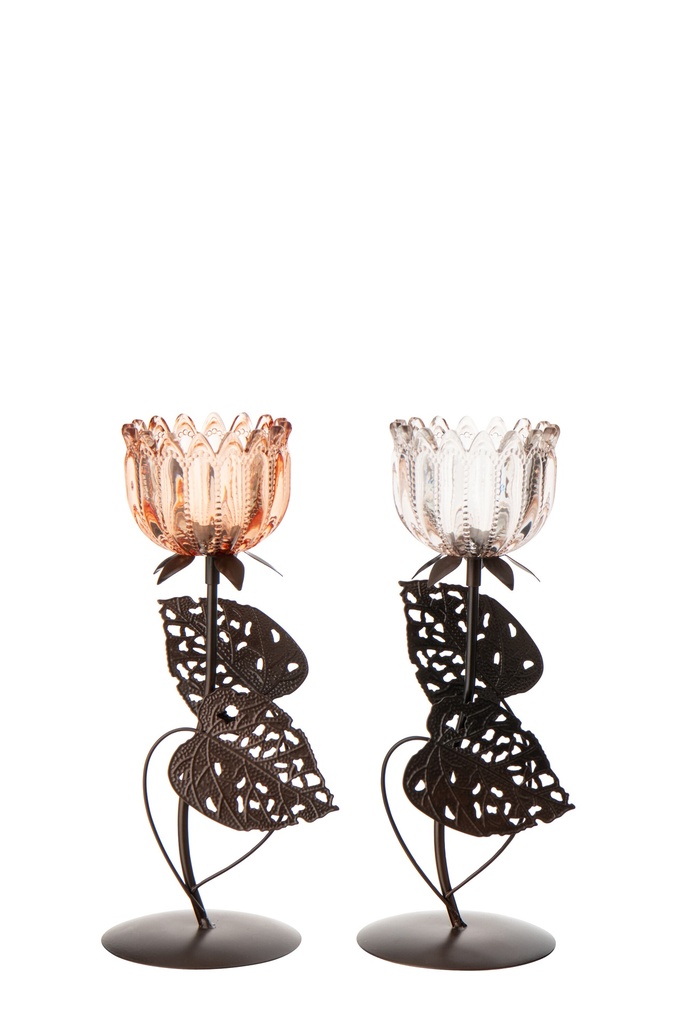 Tealight Holder Flower Iron Light