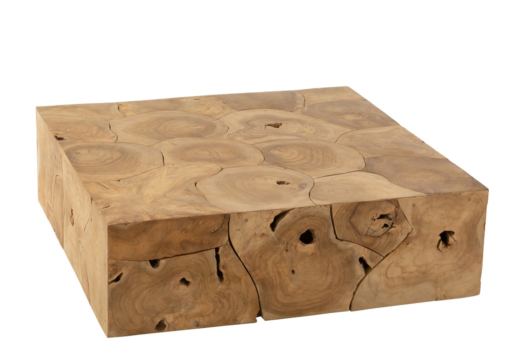 Coffee Table Puzzle Rectangle Teak